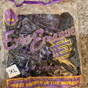 Eric Emanuel Black and Yellow Shorts